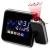 Ceas de birou digital cu proiector LED reglabil 180°, statie meteo si alarma