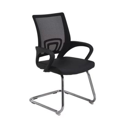 Scaun vizitator pentru birou, ergonomic, mesh negru, suport 120 kg, 87 cm
