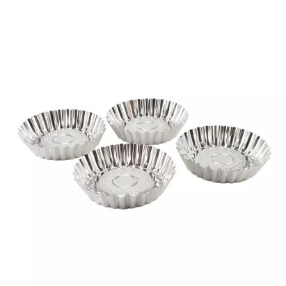 Set 4 forme pentru coșulețe cu fructe din tinichea, Ø10,5 cm