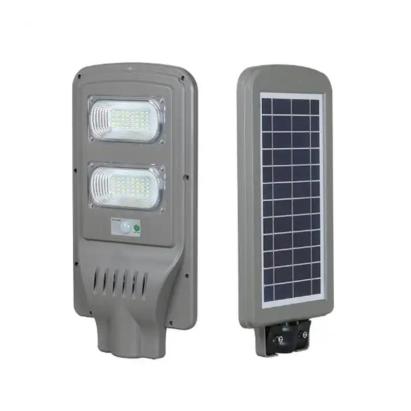 Lampă stradală LED solară 40W cu senzor de mișcare, timer și telecomandă