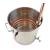 Set cazan de distilare 58L cupru-inox cu termometru si baza din fonta