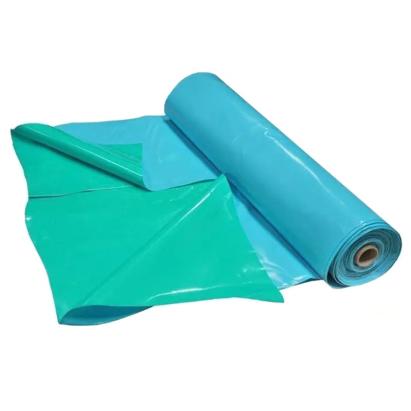 Folie PVC pentru iaz 8 m x 1 m, 3 straturi, 0.5 mm, albastru-verde