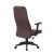 Scaun directorial ergonomic pentru birou, PVC maro, 150 kg, reglabil 116–126 cm