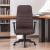 Scaun directorial ergonomic pentru birou, PVC maro, 150 kg, reglabil 116–126 cm