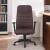Scaun directorial ergonomic pentru birou, PVC maro, 150 kg, reglabil 116–126 cm