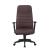 Scaun directorial ergonomic pentru birou, PVC maro, 150 kg, reglabil 116–126 cm