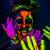 Vopsea UV neon albastră pentru body painting, non-toxică, 25 ml GlowMania