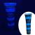 Vopsea UV neon albastră pentru body painting, non-toxică, 25 ml GlowMania