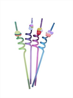 Set 4 paie decorative pentru copii cu figurine, ideale pentru petreceri