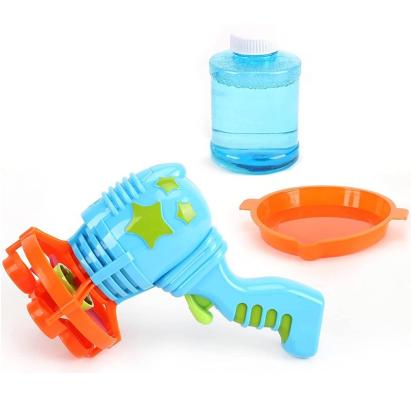 Pistol automat pentru baloane de săpun cu 4 orificii și mâner ergonomic, 3 ani+