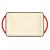 Tavă grill din fontă emailată Perfect Home 33x21,5 cm, roșie