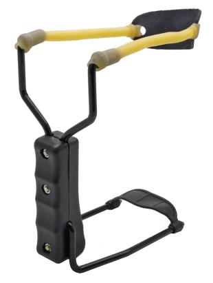 Prăștie cu suport pentru antebraț, corzi elastice și mâner ergonomic antiderapant