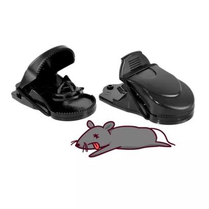 Set 2 capcane pentru șoareci din plastic, reutilizabile, ușor de curățat