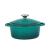 Oală din fontă emailată turcoaz cu capac, 20 cm, 2 L Perfect Home