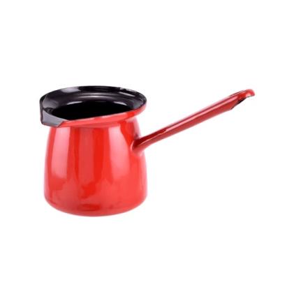 Cană emailată cu cioc și mâner, 0,3 L, pentru cafea și apă – Perfect Home