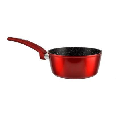 Cratiță antiaderentă 18 cm cu mâner ergonomic Perfect Home Metal Red Line