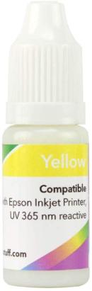 Cerneală UV invizibilă galbenă pentru imprimante Epson, recipient 30 ml