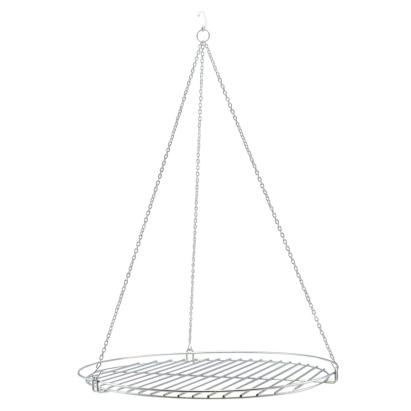 Grătar cromat suspendat cu lanț, 50 cm, pentru foc deschis Perfect Home