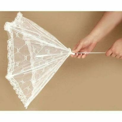 Clopot pliabil XL 60 cm cu plasă de protecție pentru alimente, anti-insecte