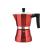 Espressor moka pentru plită cu inducție Metal Red, 6 cești (0,3–0,35 L)