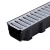 Canal de drenaj Max Drain cu grătar din oțel zincat, A15, 1000x114x78 mm