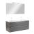 Set mobilier baie Leziter Vario Trim 120 cm, antracit, suspendat, cu lavoar ceramic