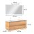 Set mobilier baie suspendat Leziter Vario Trim 120 cm, stejar, cu lavoar si oglinda