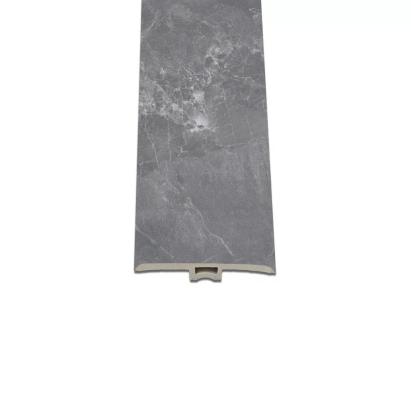 Profil de trecere tip T Leziter SPC Fjord, marmură gri închis, 2400x45x6 mm