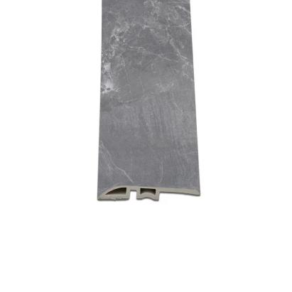 Profil de nivelare pardoseală Leziter Vinyl SPC Fjord, marmură gri închis, 2400x45x8 mm