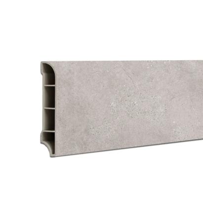 Plintă SPC Leziter Aurora calcar mat, 2400x60x12 mm pentru pardoseală