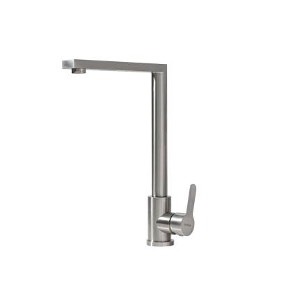 Robinet chiuvetă bucătărie Leziter Valen din inox, pivotant 360°, finisaj lustruit