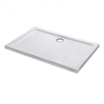 Cadita de dus acrilica Leziter Modena Slim asimetrica, joasa, 80x120x5,5 cm
