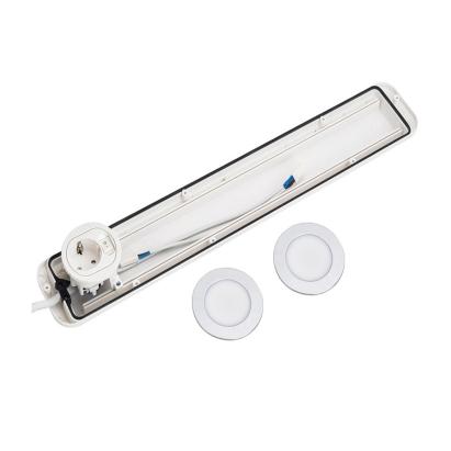 Lampă spot LED Leziter cu cadru, 2 lumini, 4000K, alb, 55 cm