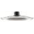Capac universal din sticlă termorezistentă 22 cm cu aerisire și margine inox