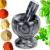 Mojar din granit cu pistil, 11 cm, 1,7 kg – pentru condimente si sosuri aromate