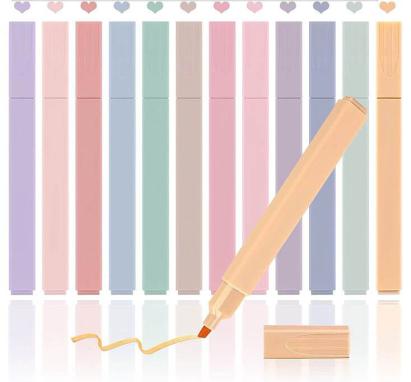 Set creativ 12 piese cu finelinere, markere si crete pastel, Newalor