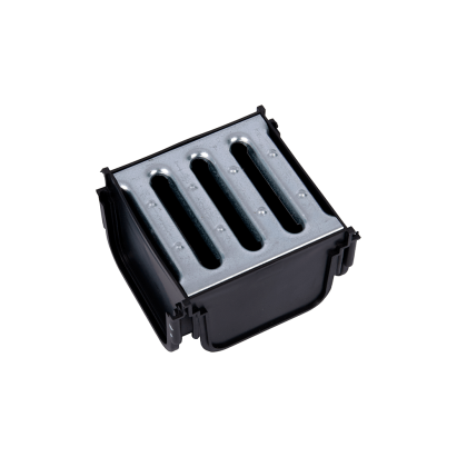 Conector MAX DRAIN 4 căi pentru canal drenaj, grătar oțel galvanizat, A15, 114x78 mm