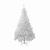 Brad artificial alb iluminat 195 cm, 360 LED alb cald, 936 ramuri, suport metalic