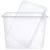Cutie de depozitare transparentă 30 L cu capac etanș, stivuibilă