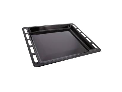 Tavă de cuptor emailată neagră 45,6x36x5 cm, din oțel rezistent