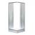 Cabină de duș pătrată Leziter Spirit Matt 80x80x194 cm, cu cădiță acrilică armată