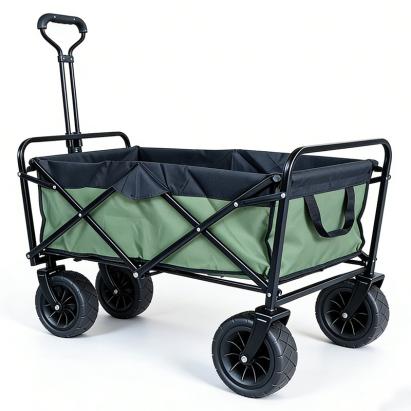 Carucior pliabil pentru gradina Procart 98x60x98 cm, 80 kg, otel, husa textila