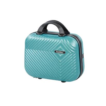 Valiză portabilă Leziter TraveLux Pro, capac dur ABS, 28x36x16 cm, albastru lagună