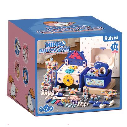 Banc de lucru pentru copii cu bormașină electrică și trusă 206 piese