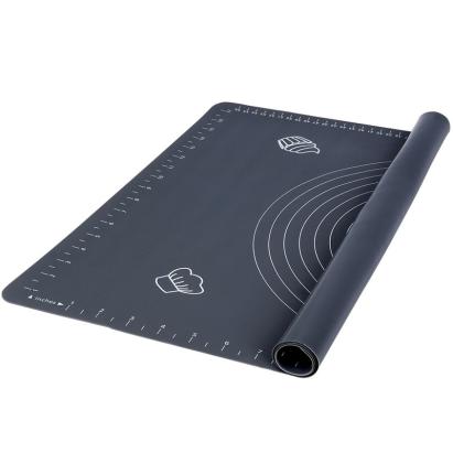 Covoraș din silicon antiaderent pentru frământat și copt 64x45 cm, gri