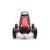 Go-kart cu pedale Leziter roșu, scaun reglabil, frână de mână, 110 cm