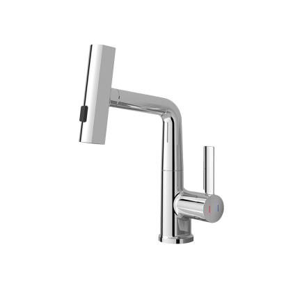 Robinet bucătărie Leziter Mara crom, mixer cu cap multifuncțional și duș extensibil