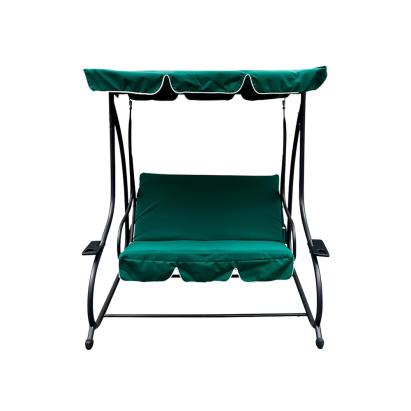 Balansoar de grădină Leziter Bellavista Slim verde, 3 locuri, transformabil în pat