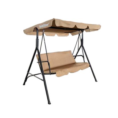 Balansoar de grădină Leziter Serenita bej, 3 locuri, acoperiș UV, 200 kg