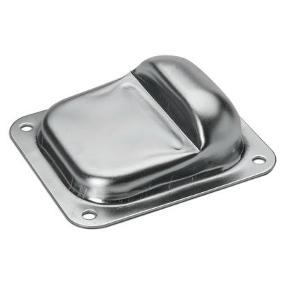 Opritor mecanic pentru porți batante 158x138 mm, oțel galvanizat, montaj la sol